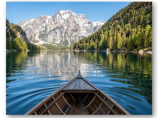 Slow Creative Writing Lesson 1 & 2 Boat on a Lake prompt