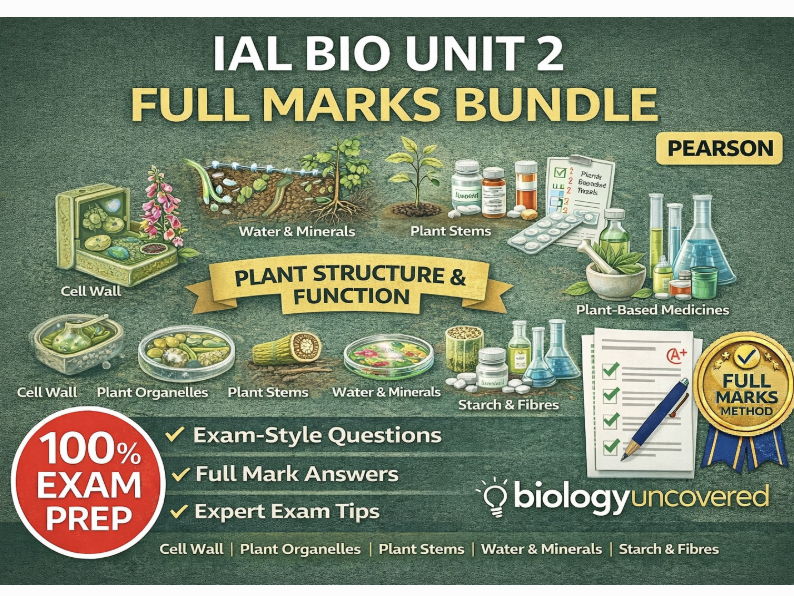 IAL Bio plant structure  Unit 2 Full Marks Bundle Pearson