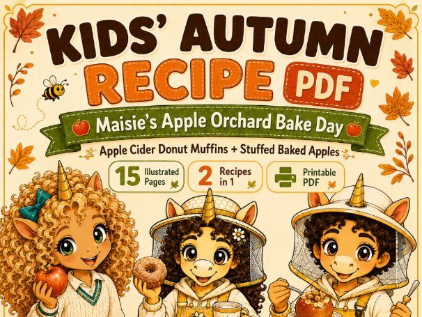 Apple Recipes for Kids | Autumn Baking Life Skills Activity PDF | 2 Recipes