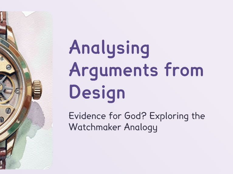 RE - Does Design Prove God?