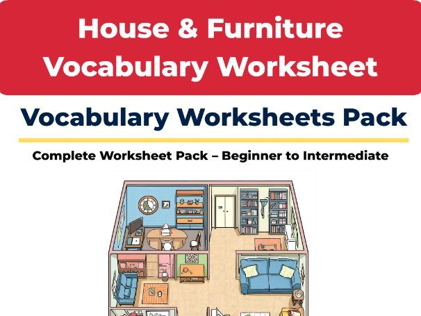 House & Furniture Vocabulary – ESL Worksheet