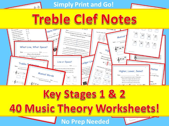 Treble Clef Notes - Key Stages 1 and 2 | Teaching Resources