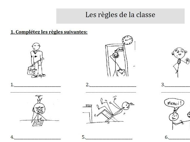 Le reglement - School Rules