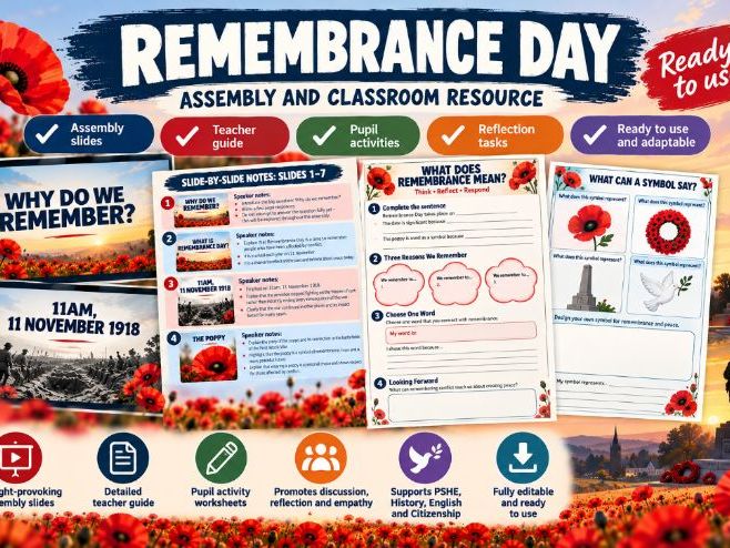 Remembrance Day Whole-School Assembly KS2 KS3