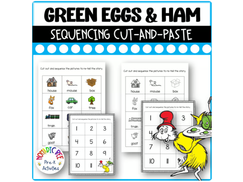 Green Eggs & Ham Activities - Sequencing