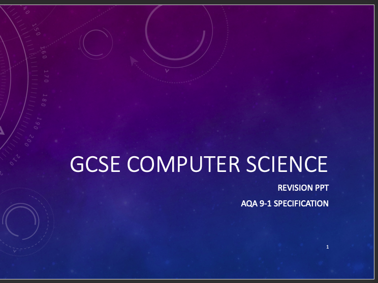 Ultimate GCSE Computer Science AQA Revision PPT