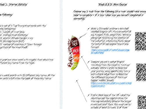 KS3 Rivers Homework Booklet