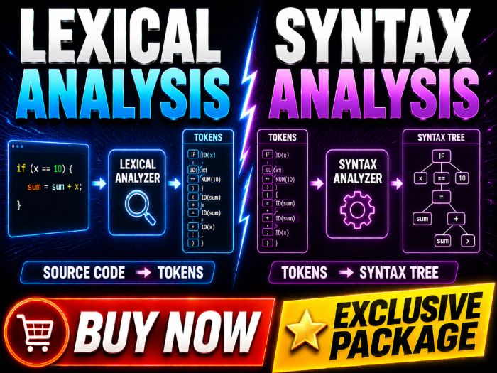 Lexical Analysis, Syntax Analysis | Complete Lesson Pack for Cambridge IGCSE, AS & A-Level CS