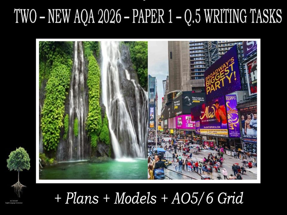 QUESTION 5 - TWO FULL WRITING TASKS | 2026 PAPER 1 | PLANS | AO GRID | MODELS