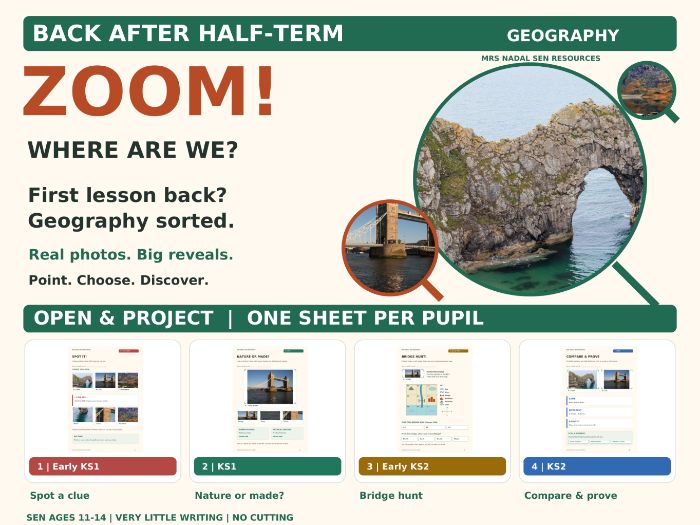 ZOOM! SEN Geography | Back After Half-Term