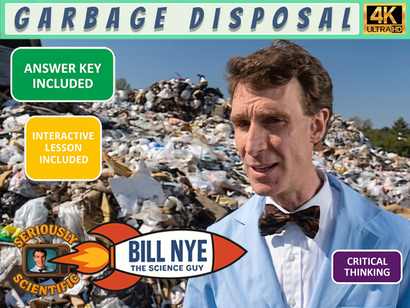 Bill Nye Garbage Worksheet with Answer Key FREE | 4K Full Episode