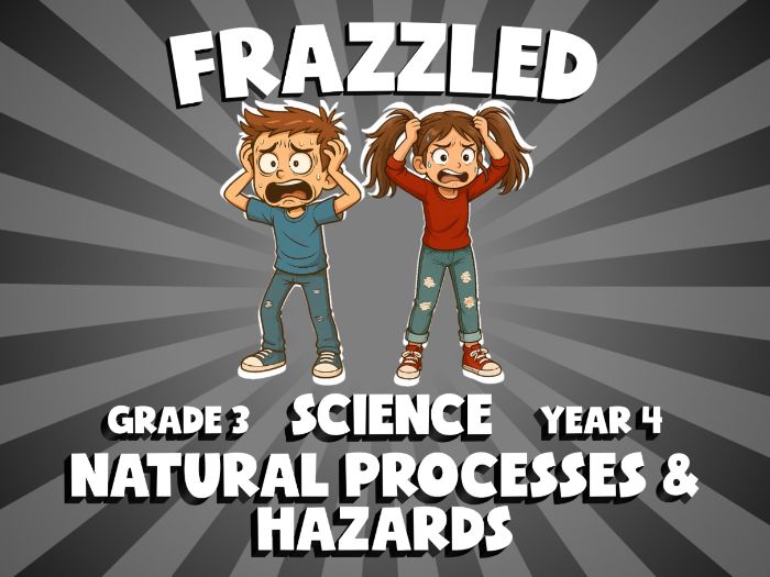 Natural Processes & Hazards FRAZZLED Science Game | No-Prep Year 4 Review Activity