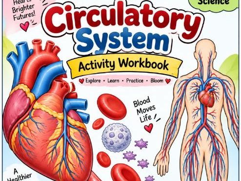 Grade 8 Science Circulatory System Final Challenge Worksheet | Heart and Blood Flow Revision