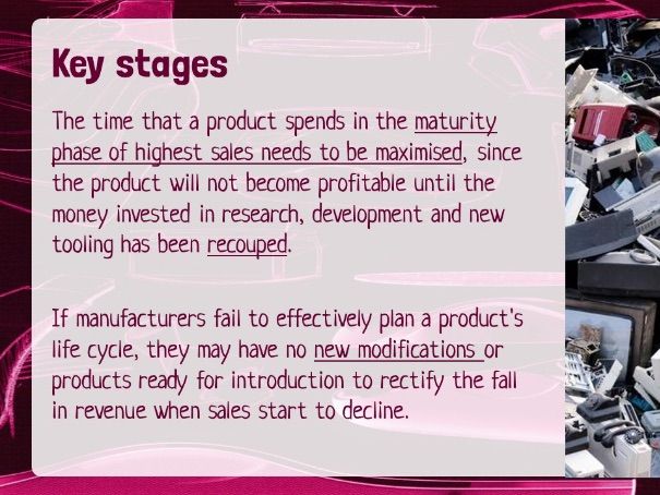 KS5 D&T Theory #20: Product Life Cycle