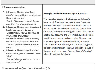 Half Bad - Sally Green. 2026 style mock paper with support and scaffolding