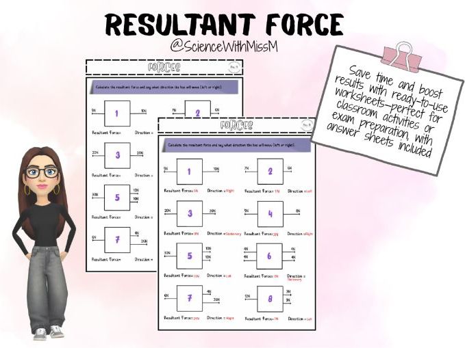 Resultant Forces Worksheet KS3