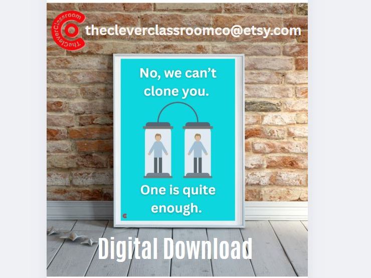 Funny and Sarcastic Secondary Science Classroom Poster