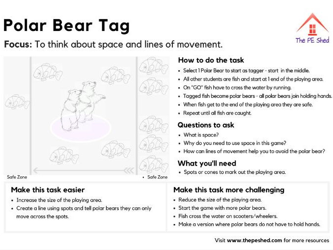 Polar Bear Tag - Physical Education Game