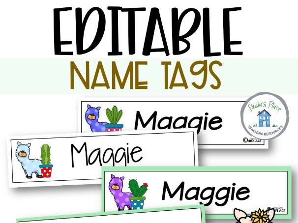 Editable Name Tags