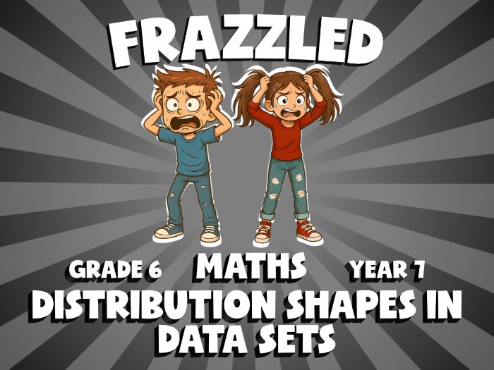 Distribution Shapes in Data Sets FRAZZLED Maths Game | No-Prep Year 7 Review Activity