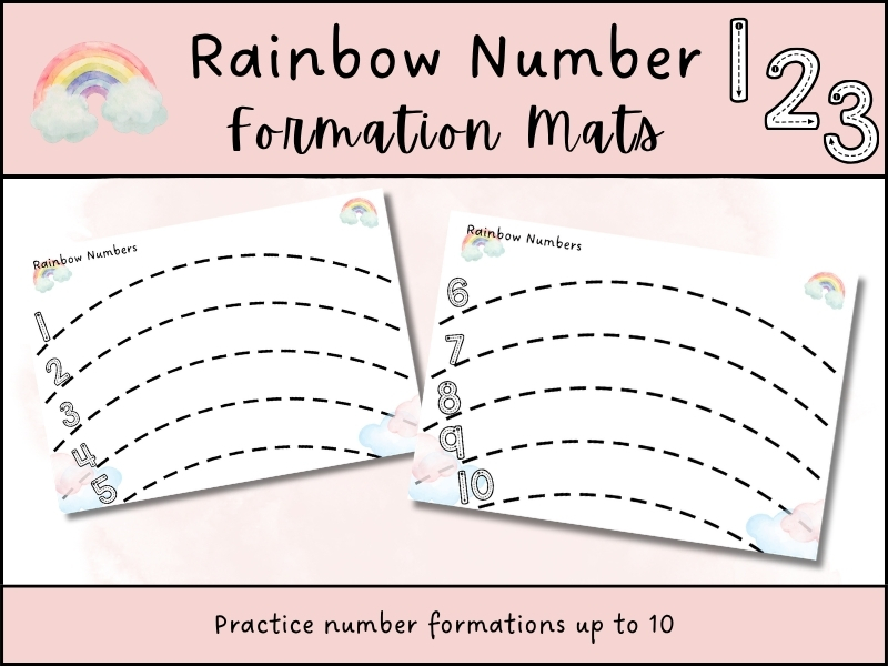 Rainbow Number Formation Activity | EYFS & KS1