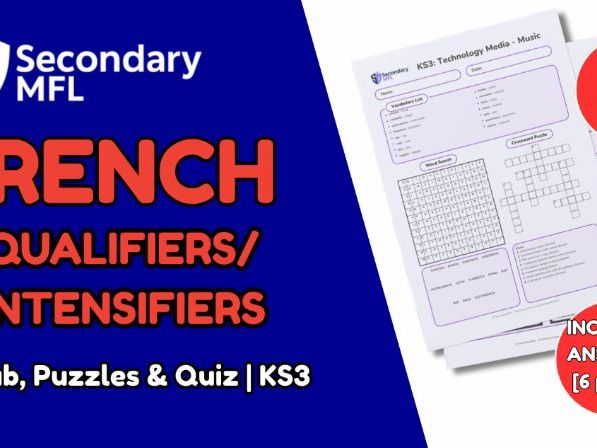 KS3 French Activity Pack: Qualifiers & Intensifiers