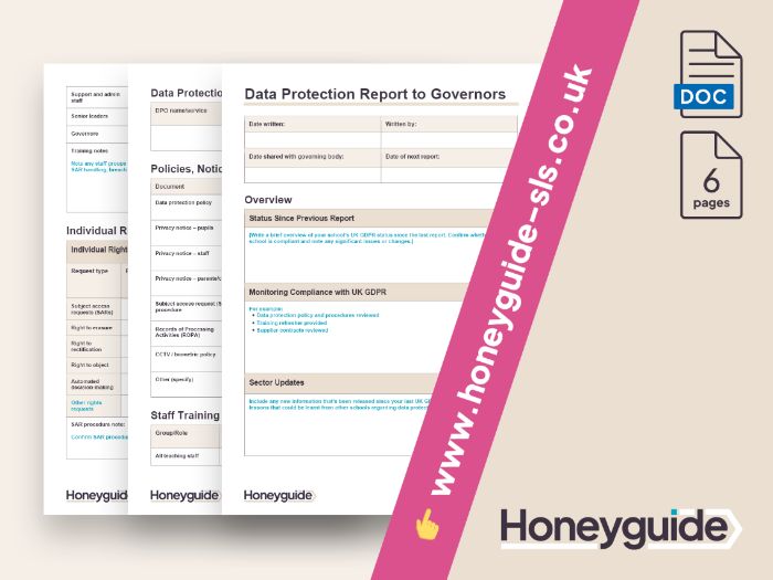 Data Protection Report to Governors