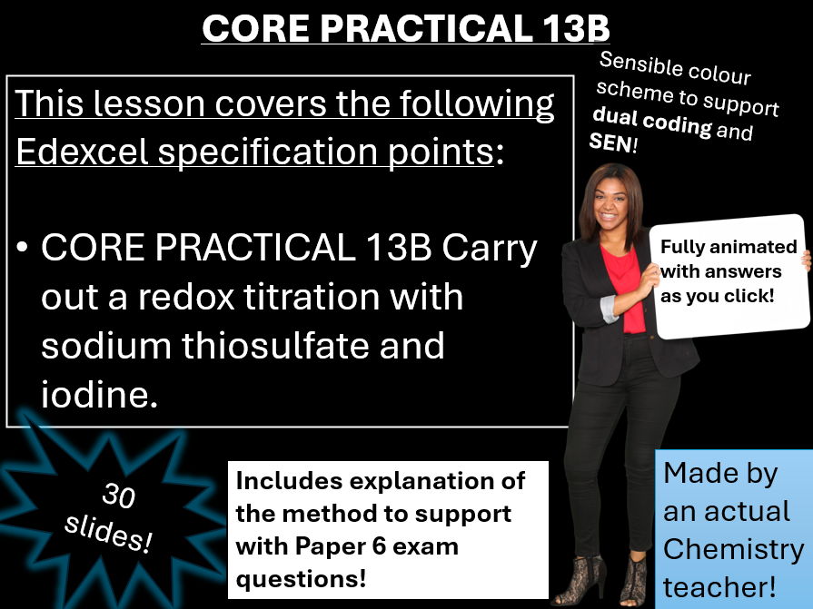 Core Practical 13B | Edexcel International A2 Chemistry (click for video preview)
