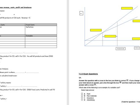 Gcse 9 1 Business Revision 1 3 Edexcel Teaching Resources Gcse 9 1 Business Revision 1 3 Edexcel Teaching Resources
