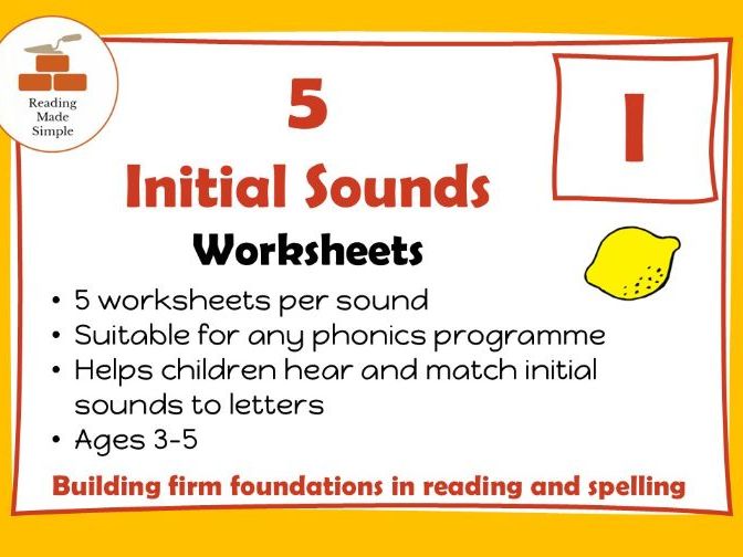 Ll Initial Sounds | 5 Worksheets