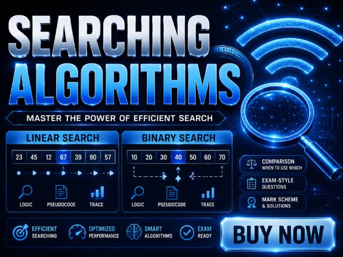 Searching Algorithms | Complete Lesson Pack for Cambridge IGCSE, AS & A-Level Computer Science
