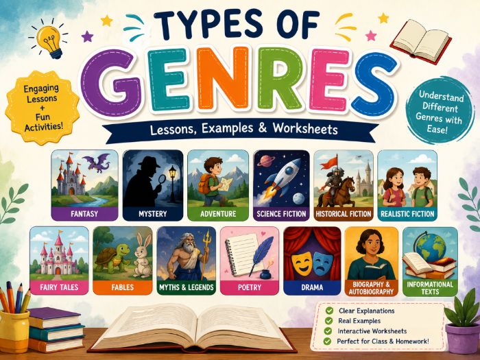 Types of Genres: Lessons & Worksheets