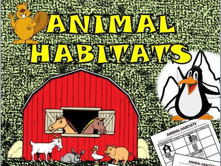 Animal Habitats Fun Activity!