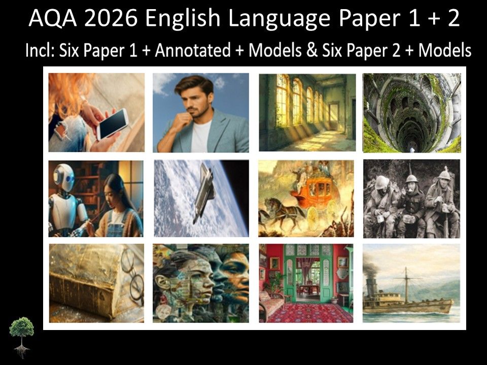 Twelve AQA 2026 English Language Paper 1 & 2 | Annotated, Models