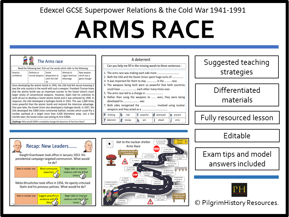 Edexcel GCSE Cold War: Arms Race & Nuclear Tensions