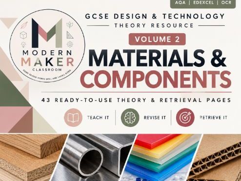 GCSE D&T Theory Resource – Volume 2: Materials & Components
