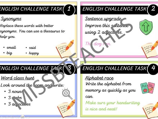 Y1 Brain Booster Cards