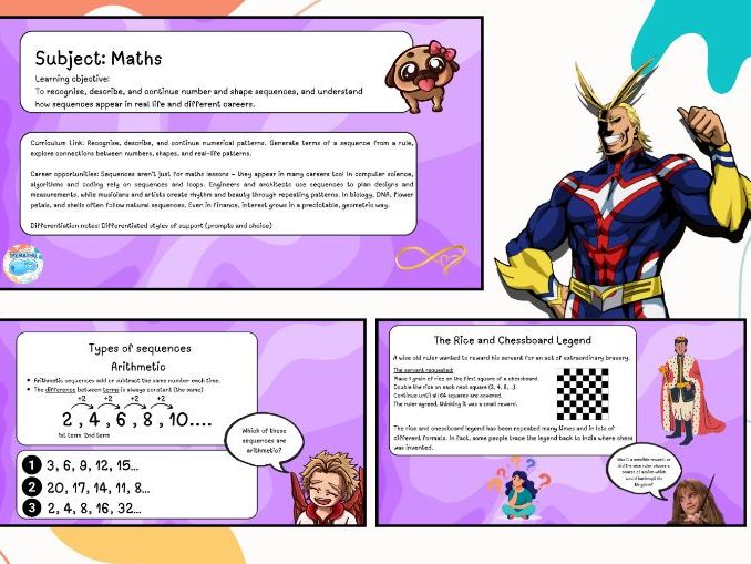Sequences – Arithmetic, Geometric, and Special Sequences (Year 7)