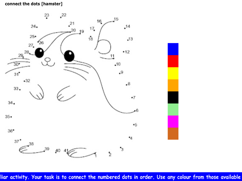connect the dots [hamster]