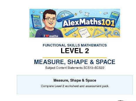 Functional Skills Maths L2 Measure Shape Space