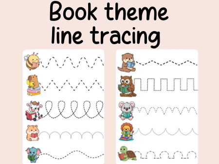Book  line tracing- fine motor- continuous provision