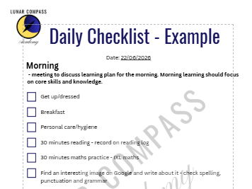 Learner Daily Checklist