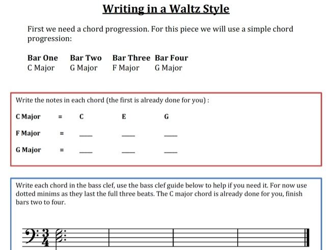 A complete guide to understanding and composing music in a Waltz style