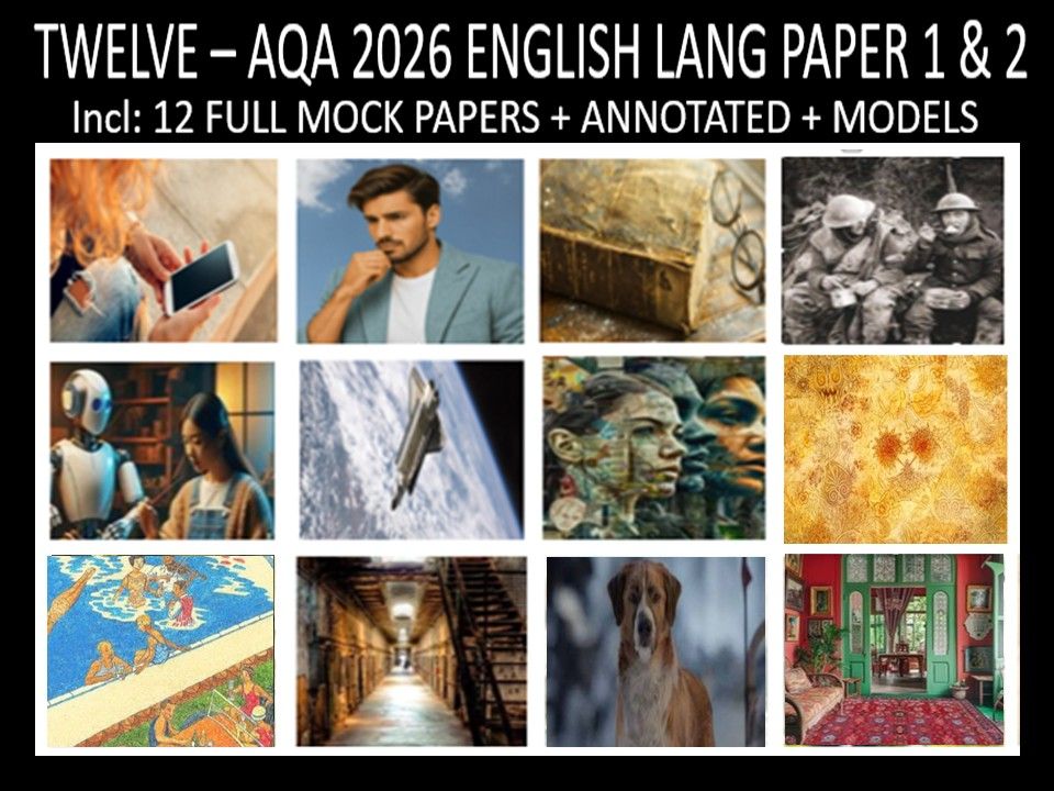 TWELVE - AQA PAPER 1 & 2 | 2026 FULL MOCKS | ANNOTATED | MODELS