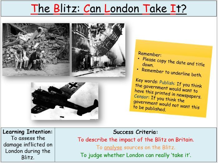 KS3 History: The Blitz