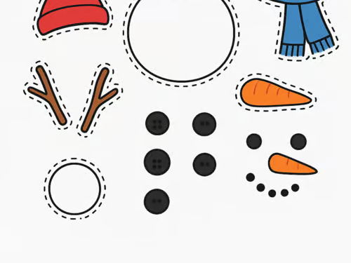 Do you Wanna cut, paste and build a Snowman? Fine Motor