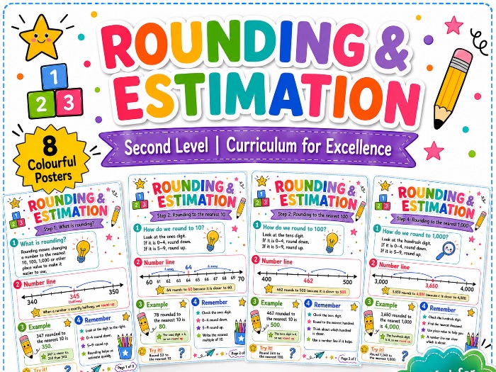 Rounding and Estimation KS2/Second Level Anchor Charts