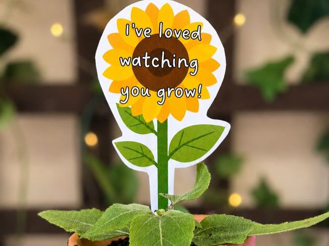 Sunflower tag