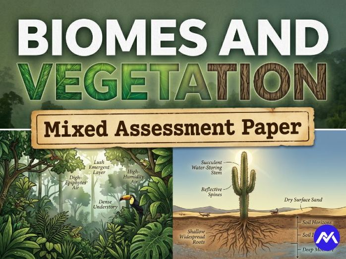 Biomes and Vegetation Assessment for Year 6 Geography - KS2