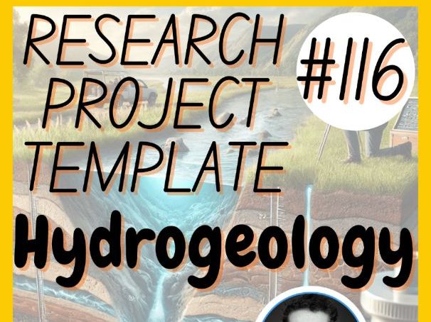 Hydrogeology | Earth Science Research Project Template | Digital + Print